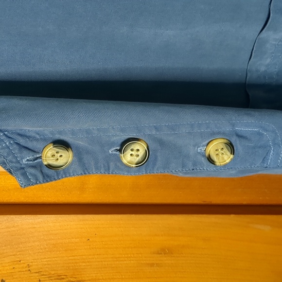 AMY K SU* side button closure tencel double front pocket jumper vintage 90's - Picture 4 of 11